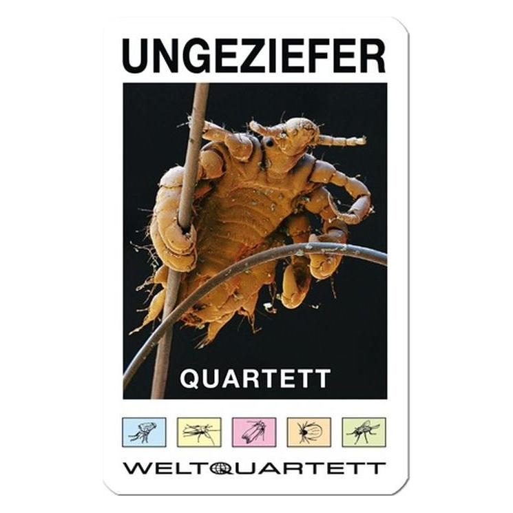 Weltquartett 1012 - UNGEZIEFER-QUARTETT - Schädlinge auf 32 Spielkarten (DE-Ausgabe) (Deutsch, 2 - 4 Spieler) (1012)