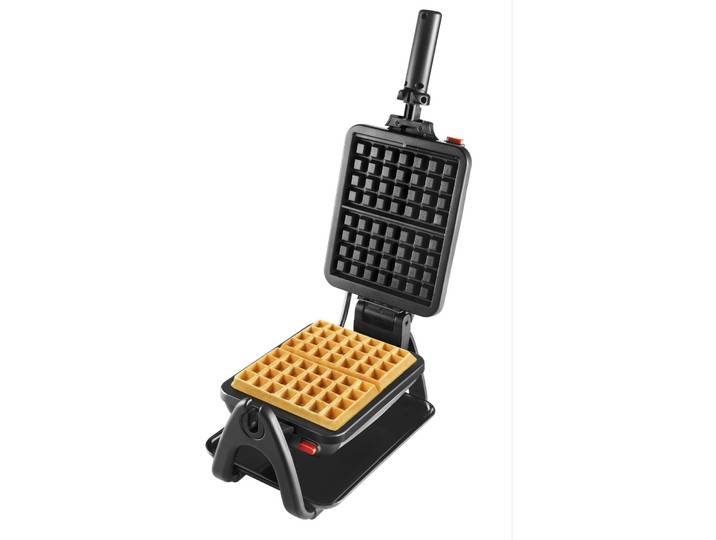 Waffeleisen Tefal King Size - Farbe: Schwarz, Silber - Waffeleisen