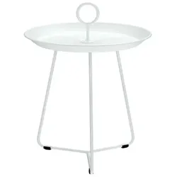 HOUE Beistelltisch Eyelet Ø 45 cm Stahl White