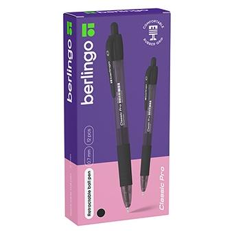 Berlingo Kugelschreiber, schwarz, 12 Stück, 0,7 mm, Classic Pro (12x) (77870208)