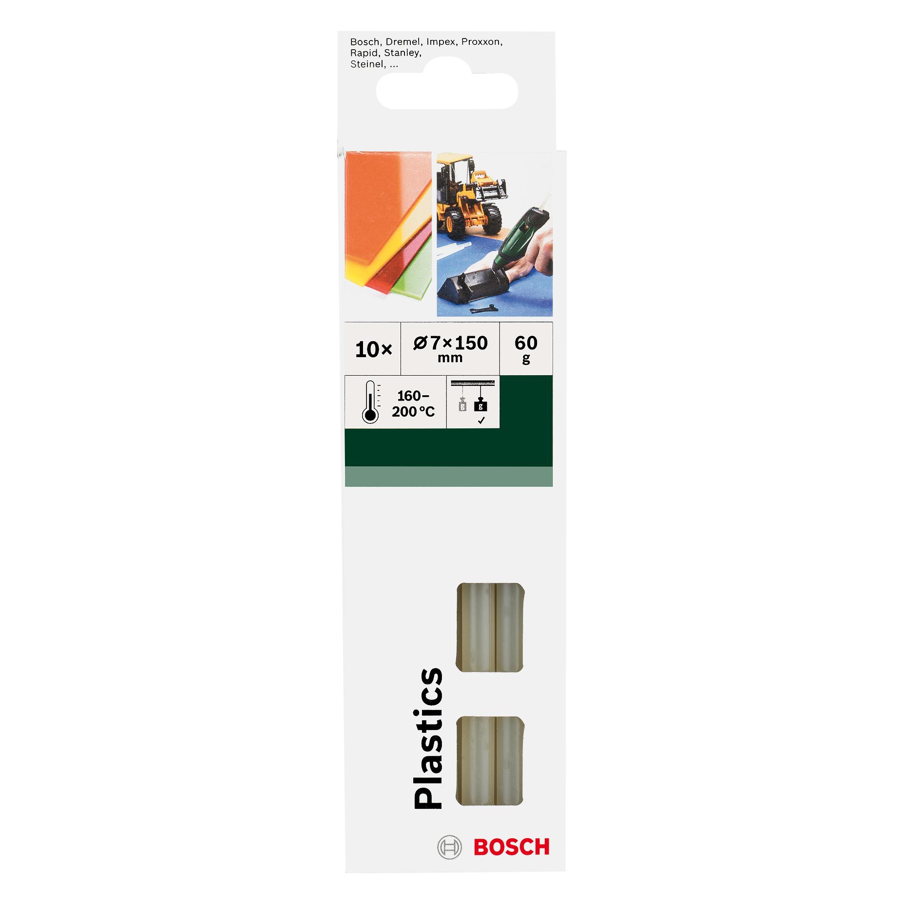 Bosch Professional Zubehör Kunststoff Klebesticks 10 Stck. (2609256D32)