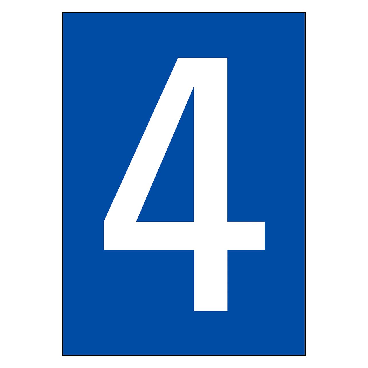Brady A4-Etiketten mit Zahlen und Buchstaben (NL859A4BL-4)