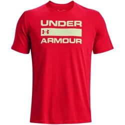 UNDER ARMOUR Team Issue Wordmark Trainingsshirt Herren 890 - radio red/phosphor green S
