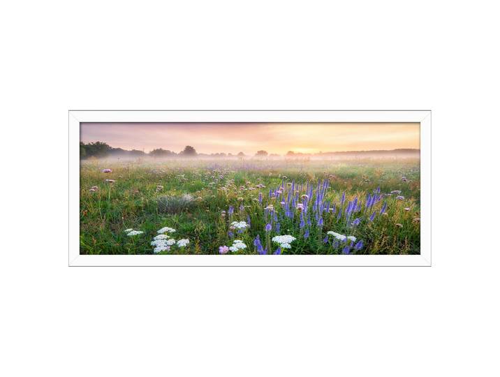 Toile Morning Haze Matériau : Bois manufacturé, Papier Motif : Nature Motif : Fleurs, Paysages & montagnes, Arbres, plantes & nature Surface en