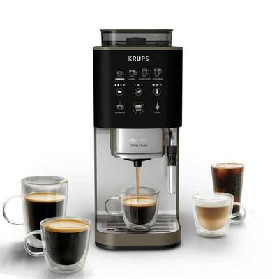 Krups SA403BE0 Kaffeevollautomat Schwarz, Edelstahl
