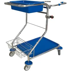 Evo-Products EVO PRODUCTS Abfallsammler verchr. 530x8550x1050mm, Abfalleimer, Silber