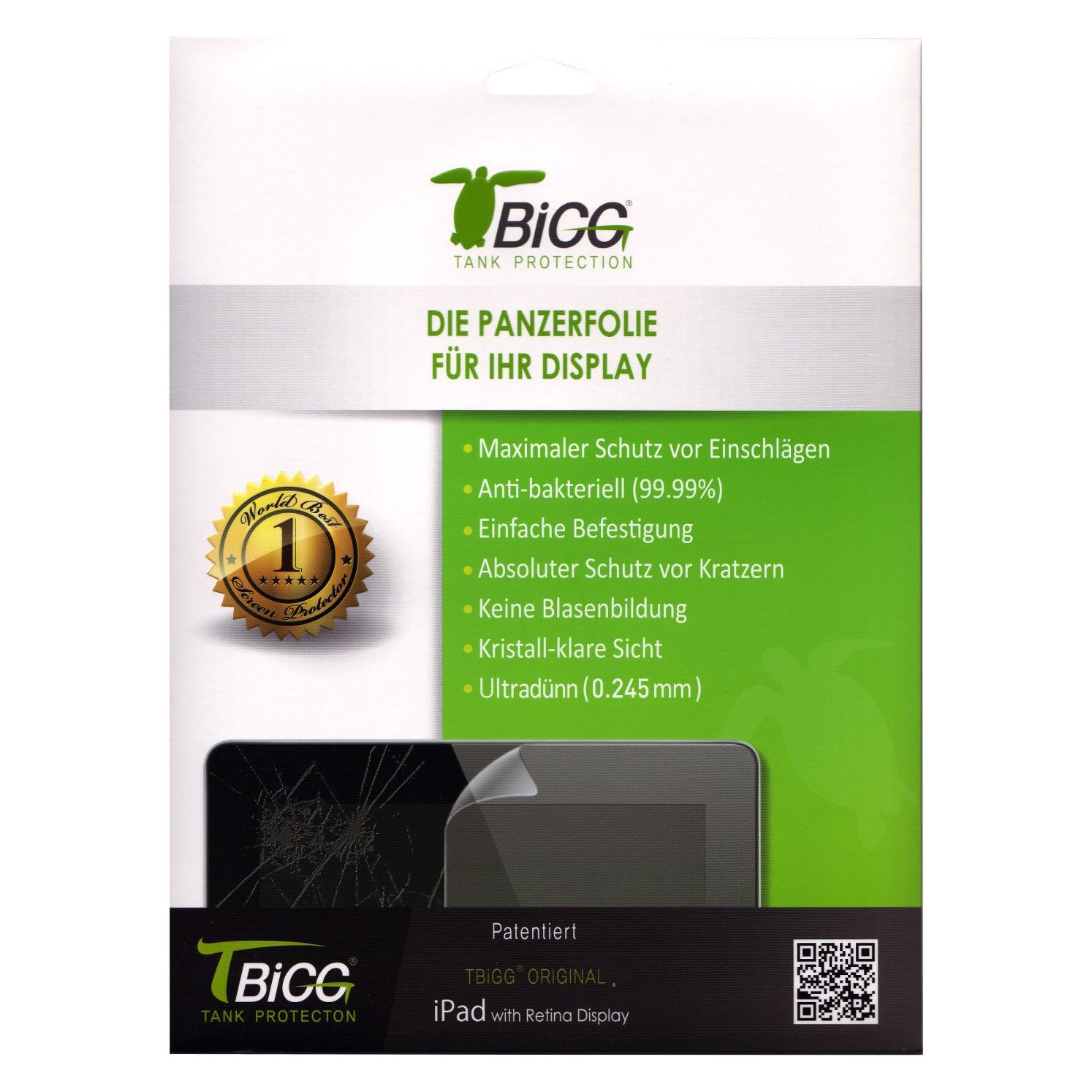 Tbigg Screen Protector (1 Stk., Apple iPad 2010 (1. Gen), Apple iPad 2012 (2. Gen), Apple iPad 2012 (3. Gen), Apple iPad 2012 (4. Gen), Apple iPad 2017 (5. Gen), Apple iPad 2018 (6. Gen)) (12399072)