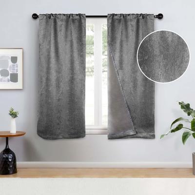Superior Senna Room Darkening Textured Window Curtain Panels, Set of 2 - Machine Washable Window Coverings