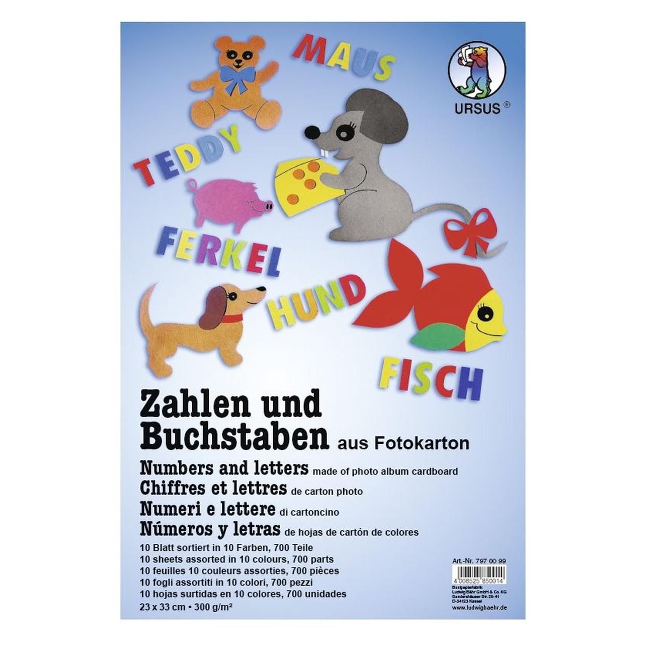 Ursus Zahlen und Buchstaben (300 g/m², 10x) (7970099)