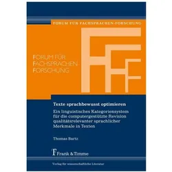 Texte sprachbewusst optimieren, Fachbücher von Thomas Bartz