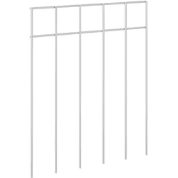 vidaXL Gartenzaun-Paneel 12 Stk. 25 x 30 cm Verzinkter Stahl Silber