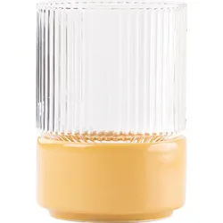 T-Set Glas mit Snackschale 450 ml, bernsteinfarben