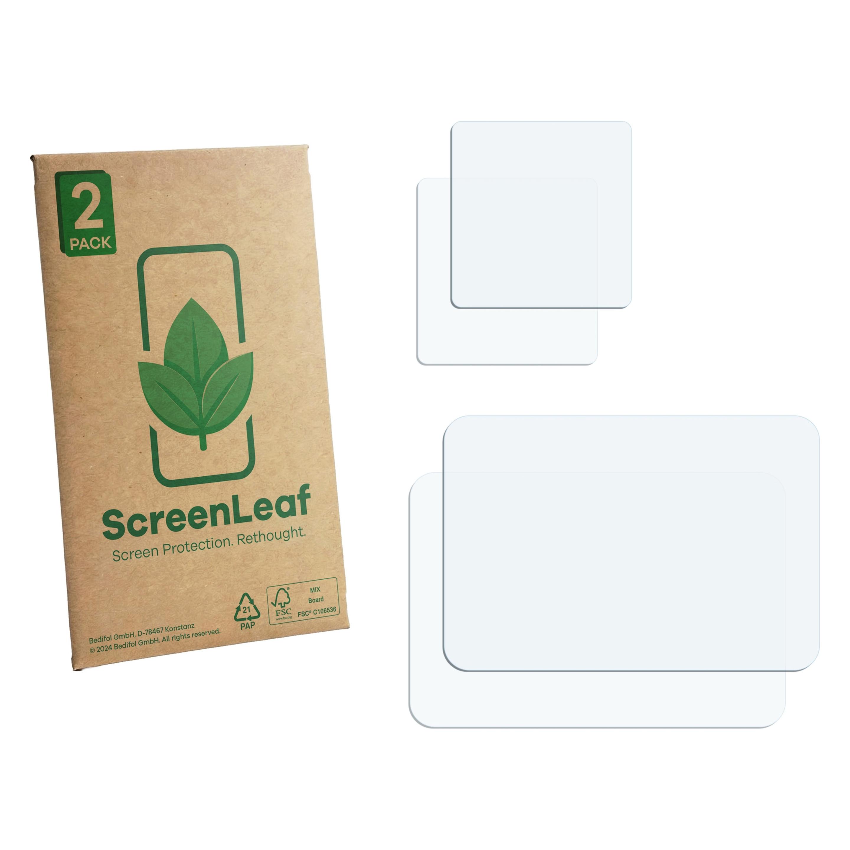 ScreenLeaf Schutzfolie für Akaso Brave 8 Lite Displayschutz Display Schutz Folie Klar Transparent (6164494)