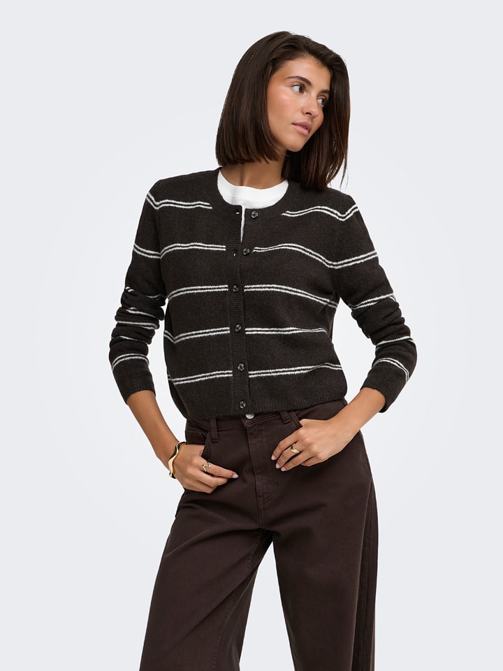 JDY Cardigan "Chloe" in Dunkelbraun - XL