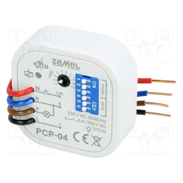 Zamel Przekaźnik czasowy 230V AC PCP-04 (EXT10000088) (PCP-04)