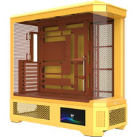 View 600 TG Butter Caramel, Big-Tower-Gehäuse gelb, Tempered Glass