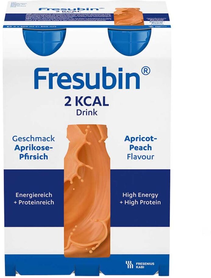Fresubin 2 kcal Trinknahrung Aprikose-Pfirsich   Aufbaunahrung 4X200ml