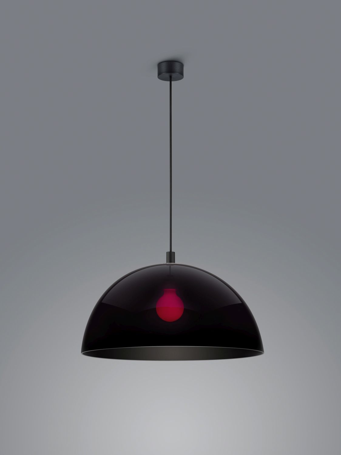 Helestra Pendelleuchte DORO schwarz 50cm (schwarzes Kabel) 16/2340.22/5098 4022671116459