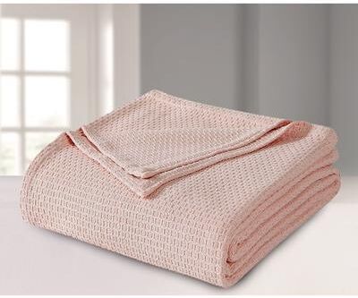 Blue Ridge Home Fashions 100 Percent Cotton Thermal Blanket