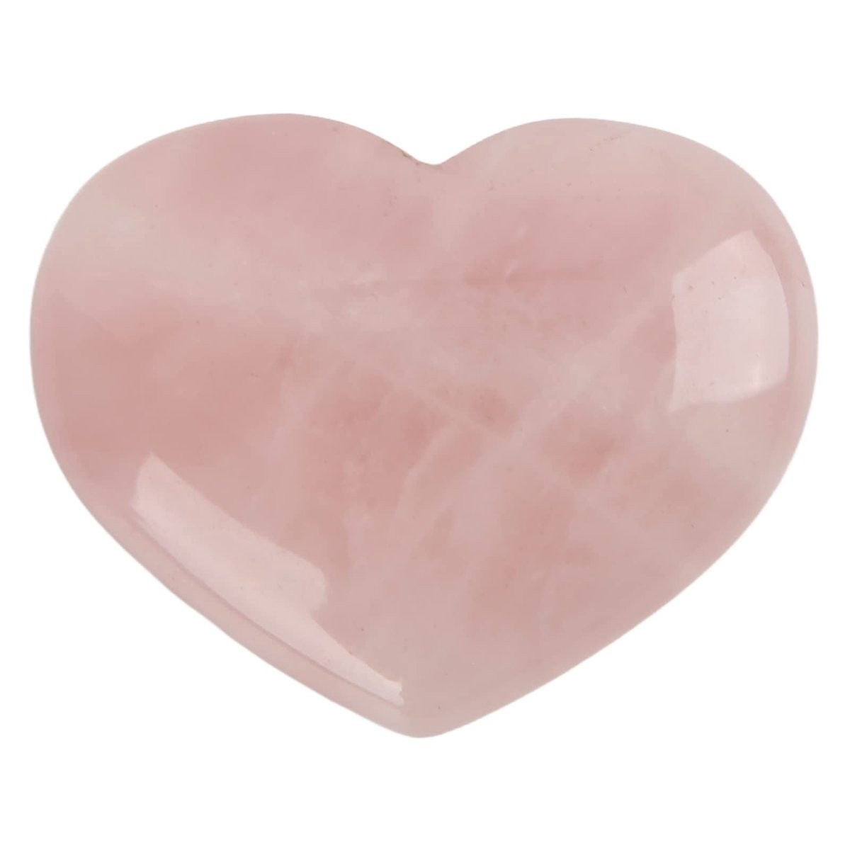 Dailygoods Dailygoody Hartvormige Rozenkwarts Natuurlijke Kristallen 11 x 8 x 4 cm