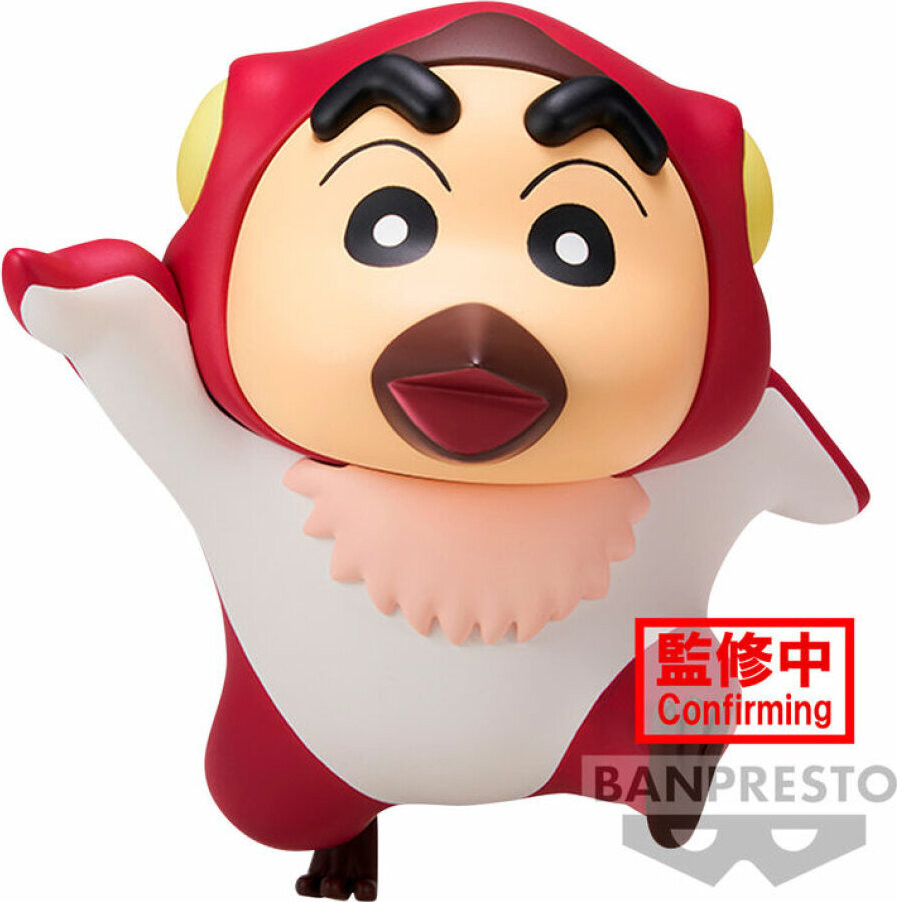 Banpresto Crayon Shinchan Pteranodon Shinchan Figuur, Roze, 11 cm