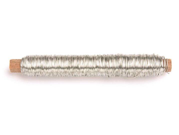 Glorex Wickeldraht Silber 0.05 mm 50 m