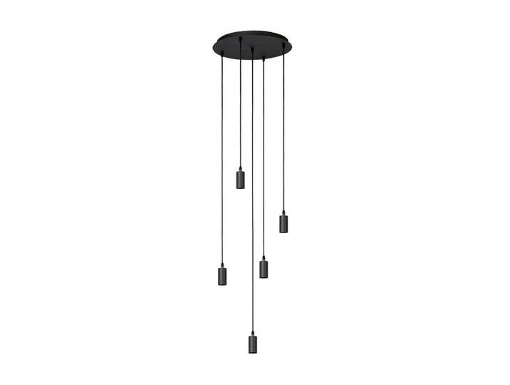 Lampe suspendue dans le lustre de 80 cm en métal noir