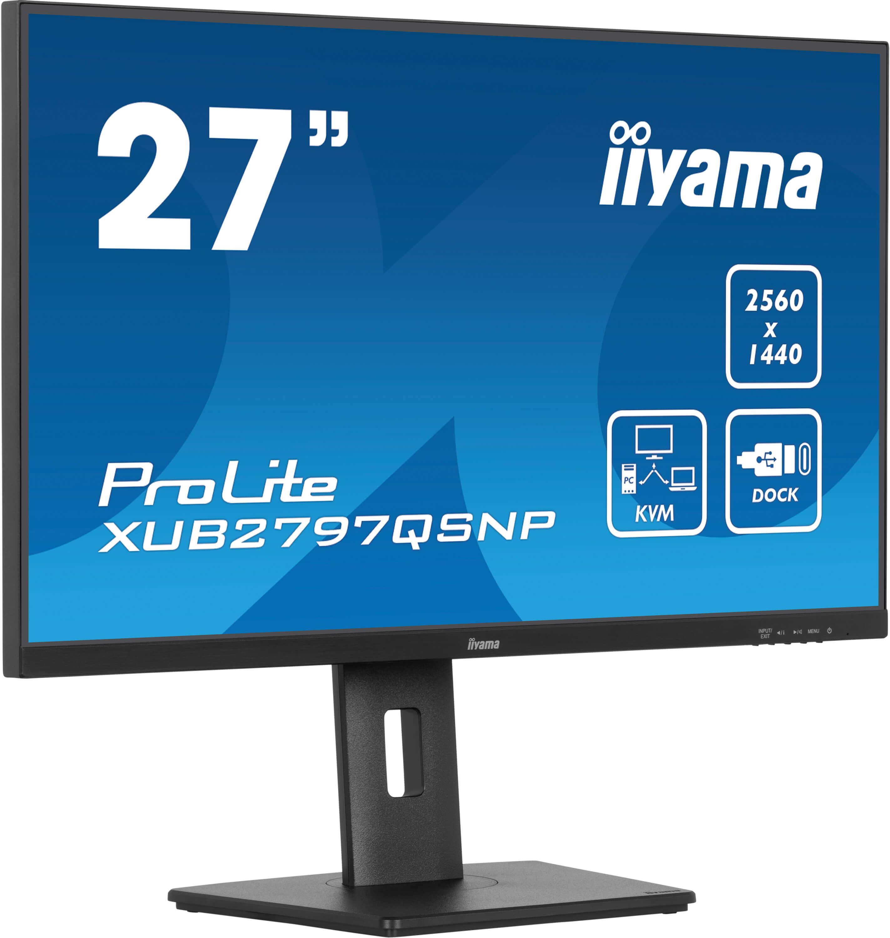 iiyama ProLite XUB2797QSNP-B1 27 Zoll WQHD IPS Panel 16:9 100 Hz Monitor