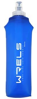 Perfect Picks Market Collapsible Silicone Water Bottle For Outdoor Adventures Portable & Space Saving For Hiking, Runn dark Blue 500ml