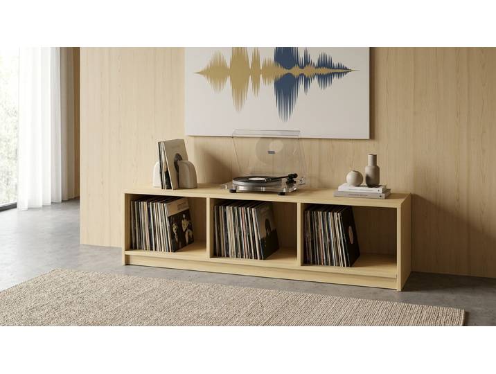 Hifi Rack Holz Kiefer Natur geölt