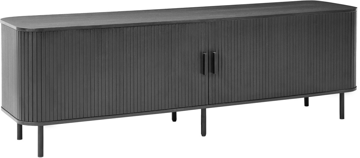 BRADLEY TV-meubel Zwart MDF Retro Livingroom