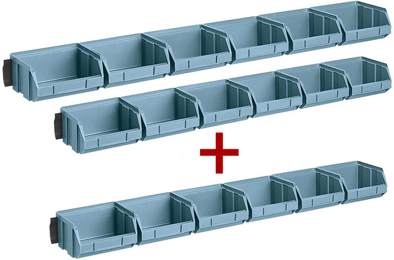 ArtPlast Stalowe listwy z pojemnikami z tworzywa sztucznego, 2+1 GRATIS