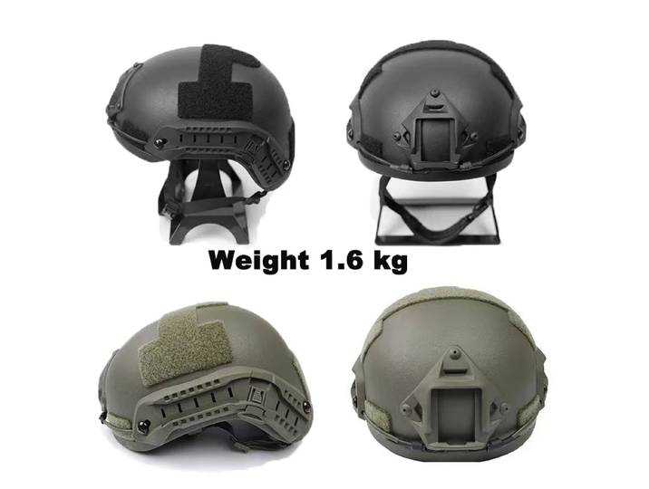 Casque tactique à coussin de suspension Fast/Wendy's - Casque ACH coupe haute, adapté à l'entraînement tactique avec résistance aux chocs
