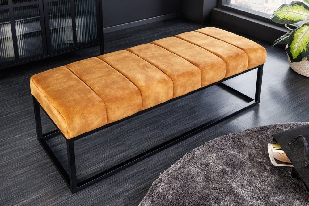 Zitbankje goudgeel 108 cm