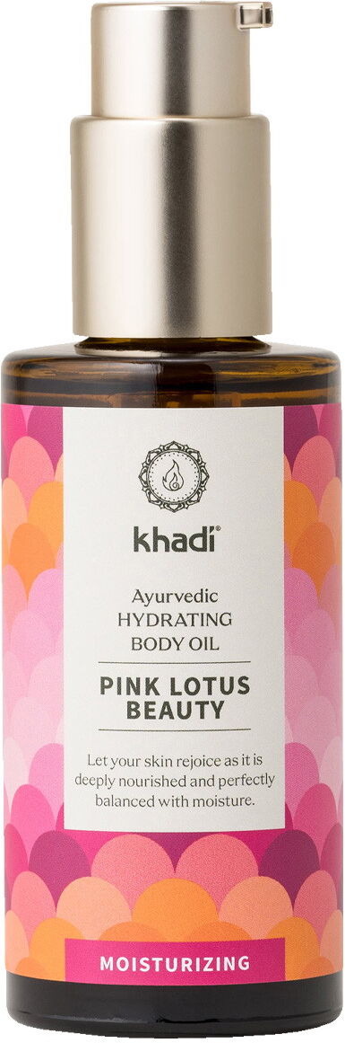 100ml khadi Moisturizing Ayurvedic Hydrating Body Oil Pink Lotus Beauty