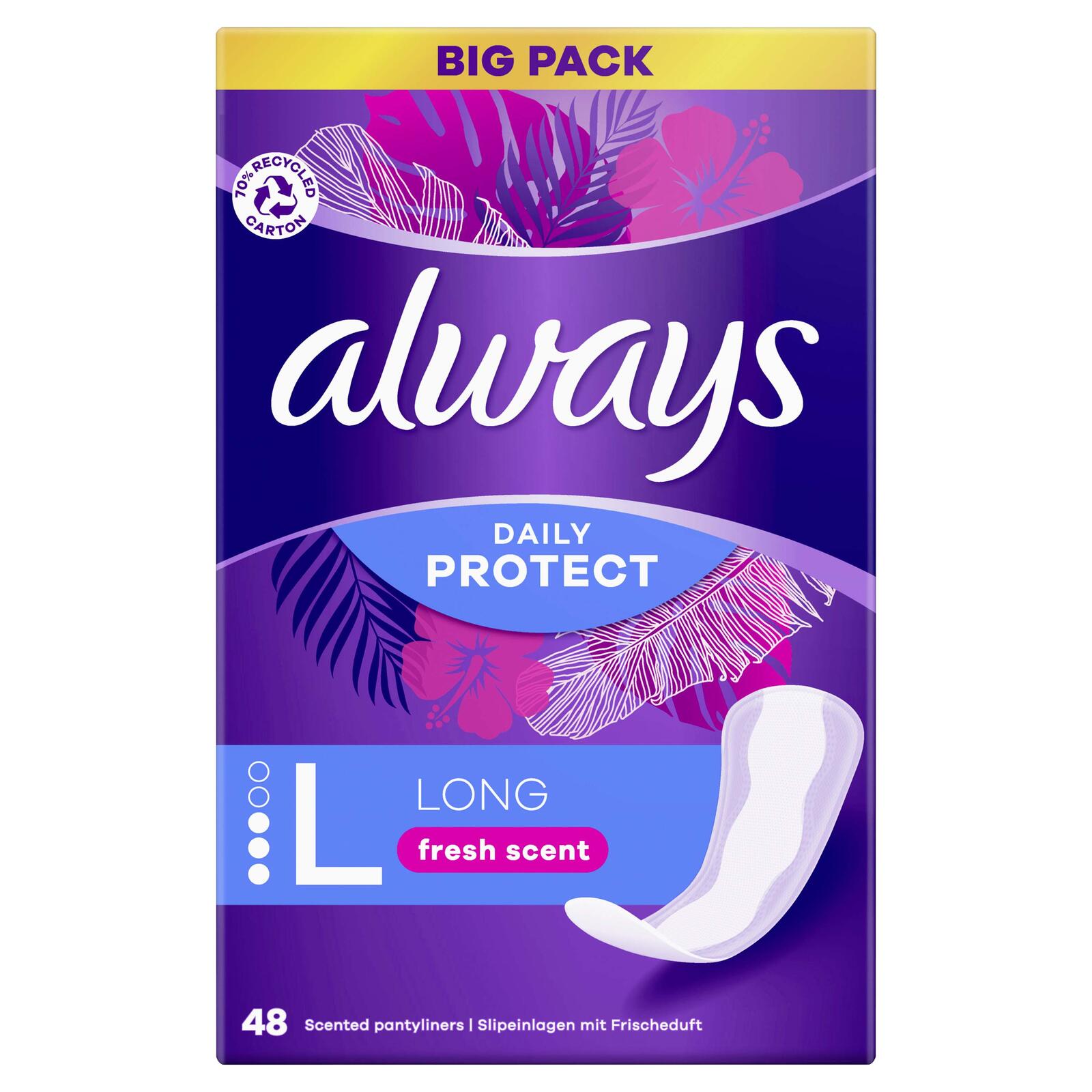 always Slipeinlagen Daily Protect Long 48 St. 8006540688939