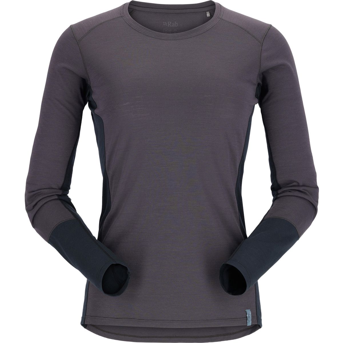 Rab Syncrino Base LS Tee Wmns graphene (GRH) 14 QBL-33-GRH-14
