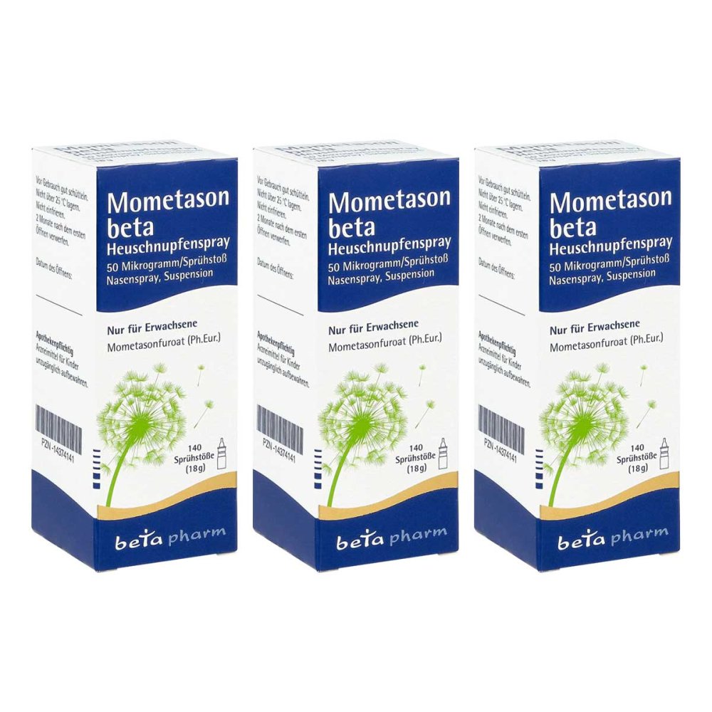 betapharm Arzneimittel GmbH Mometason beta Heuschnupfenspray 50[my]g/sp.140 Sp 08104675