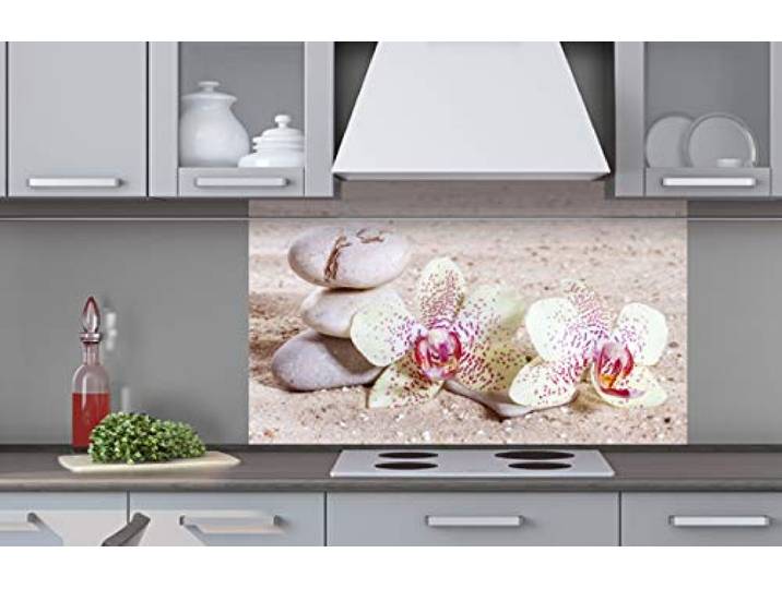 Dimex Küchenrückwand Verbundplatte Zen Garten 100 x 60 cm Spritzschutz Küche für Herd & Spüle Premium Qualität Acrylglas, Stärke 5 mm - Made in EU