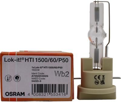 Osram HTI 1500W/60/P50 LOK-IT Lamp for the Isolution XP 1200 Video