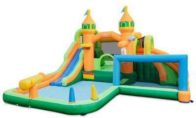 Costway Kids Inflatable Water Slide for Yard Lawn (Without Blower)