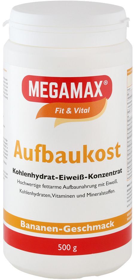 Megamax Aufbaukost Banane Pulver 500 g