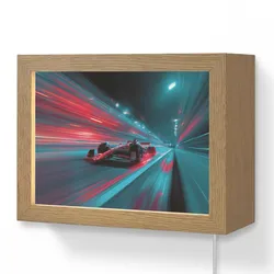 WANDLEUCHTE Rennwagen - Rot - Geschwindigkeit Wandlampe 20x15 cm Wandlampe