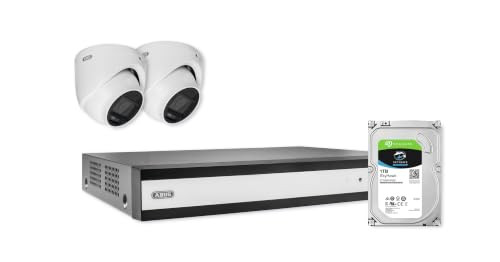 ABUS TVVR33623D All-in-One Videorecorder Performance Line Set met 2 Analoge Mini Dome-camera's FlexNiteView en Personen- en Voertuigherkenning