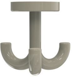 Hewi 477 Haken 477.90.05086 3-fach, drehbar, sand