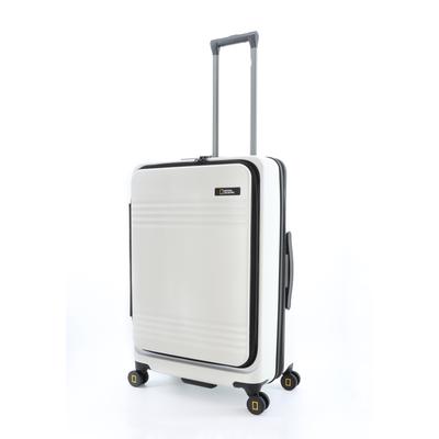 Koffer NATIONAL GEOGRAPHIC "Lodge", Gr. B/H/T: 46cm x 67,8cm x 27cm, weiß, Koffer, mit sicherem TSA-Schloss