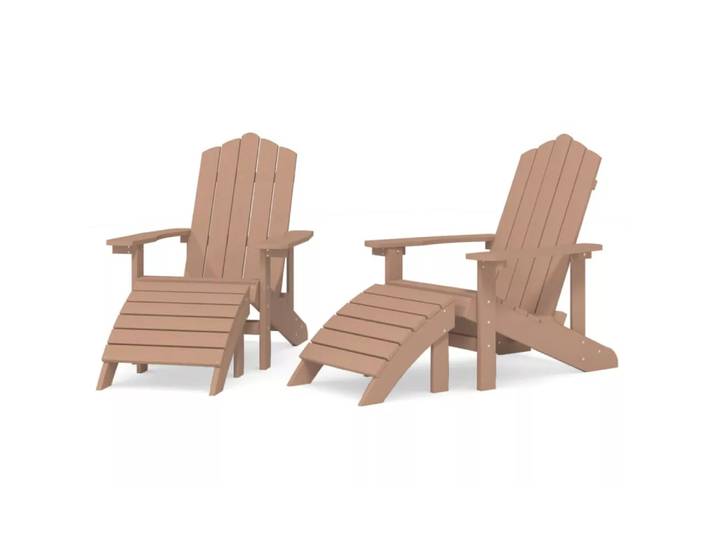 VidaXL - Gartenstuhl polyethylen, One Size, Braun