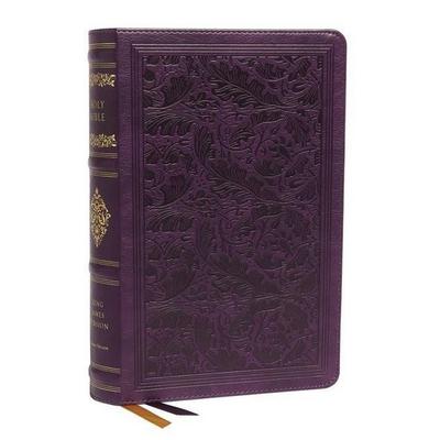 Kjv, Sovereign Collection Bible, Personal Size, Leathersoft, Purple, Red Letter Edition, Comfort Print, Gebundene Ausgabe von Thomas Nelson, Harper