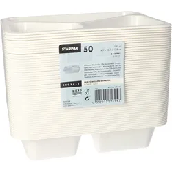 STARPAK Einweg-Menüschalen 1,095 l weiß