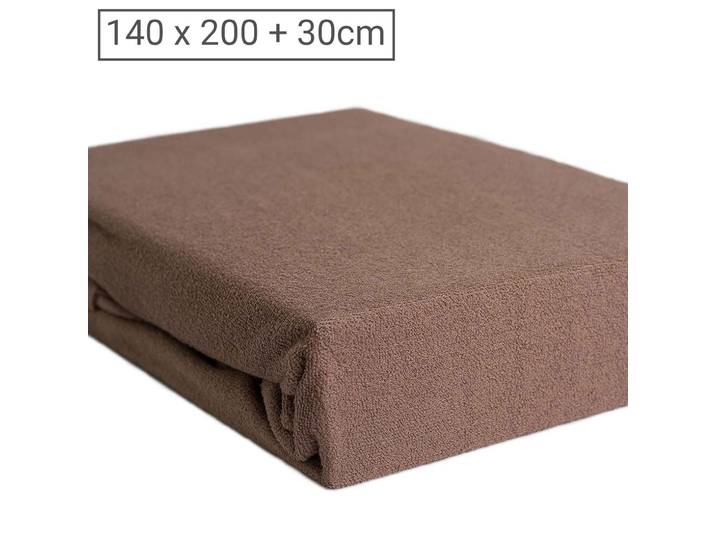 Doppelbett Luxus Frottee Fixleintuch, 80% Baumwolle, 20% Mikrofaser, nougat, 140 x 200 cm